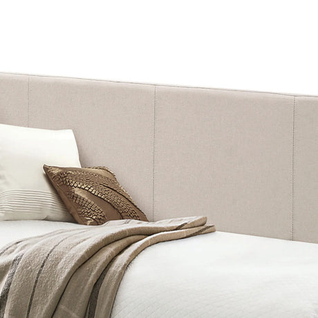 Fog Upholstered Twin Daybed With Roll-Out Trundle - Omega Lifestyles