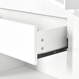 Modern Curved Design Kitchen Pantry Cabinet With Drawer - Omega Lifestyles