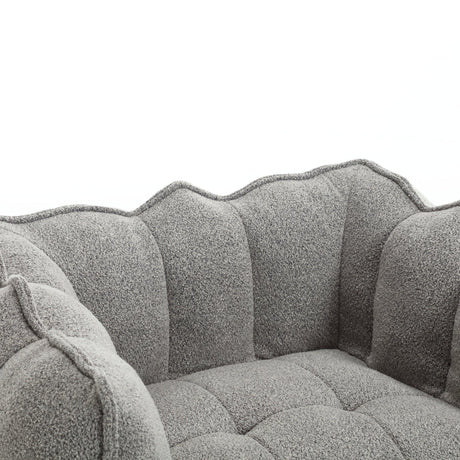 Soft Chenille High Resilient Foam Bean Bag Chair - Omega Lifestyles