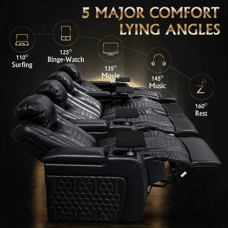 Ultra-Plush Top-Grain Nappa Genuine Leather Massage Chair - Omega Lifestyles