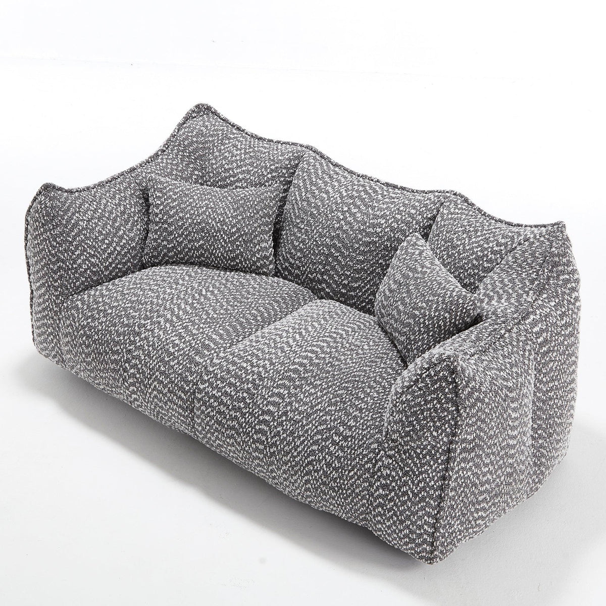 Dual Chenille Bean Bag Chair With High Resilience Foam Core - Omega Lifestyles