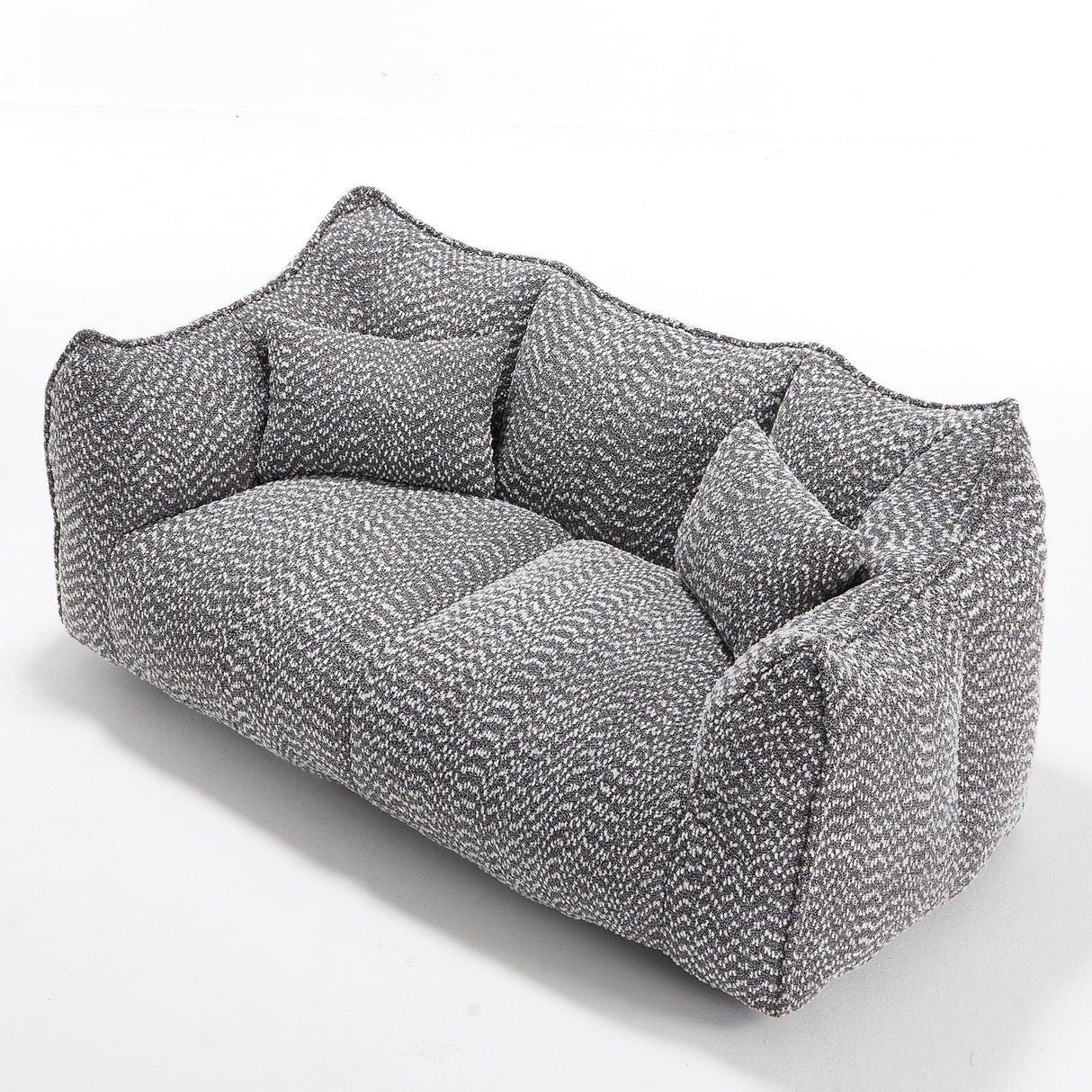 Dual Chenille Bean Bag Chair With High Resilience Foam Core - Omega Lifestyles