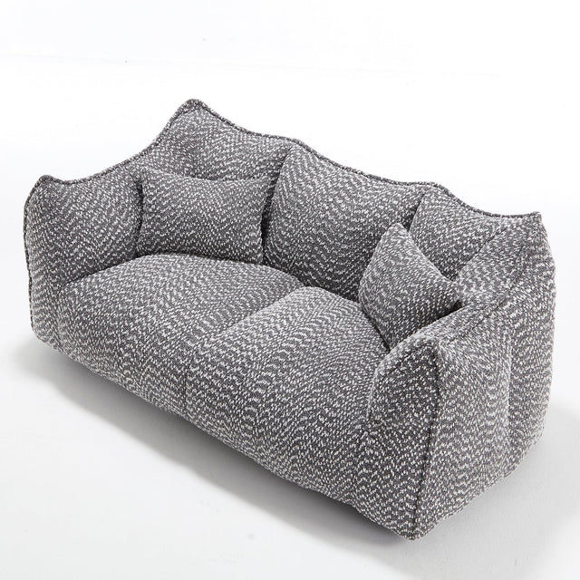 Dual Chenille Bean Bag Chair With High Resilience Foam Core - Omega Lifestyles
