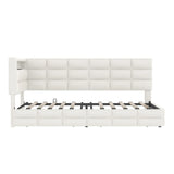 Upholstered Twin Daybed With Storage Drawers And Charging Station - Omega Lifestyles