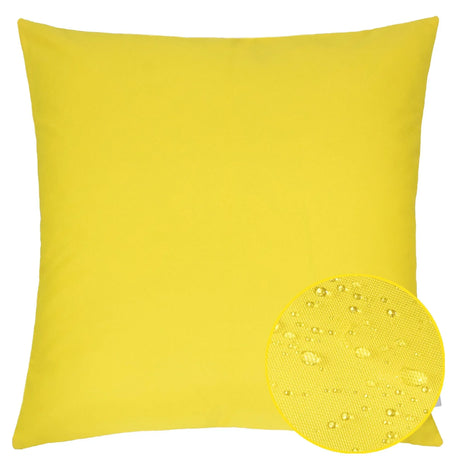 Yellow Weather-Resistant Outdoor Polyester Square Pillow 20x20 - Omega Lifestyles