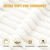 Oversized Soft Corduroy Lounge Chair With USB Ports - Omega Lifestyles