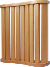 Ergonomic Solid Wood S-Shaped Sauna Backrest - Omega Lifestyles