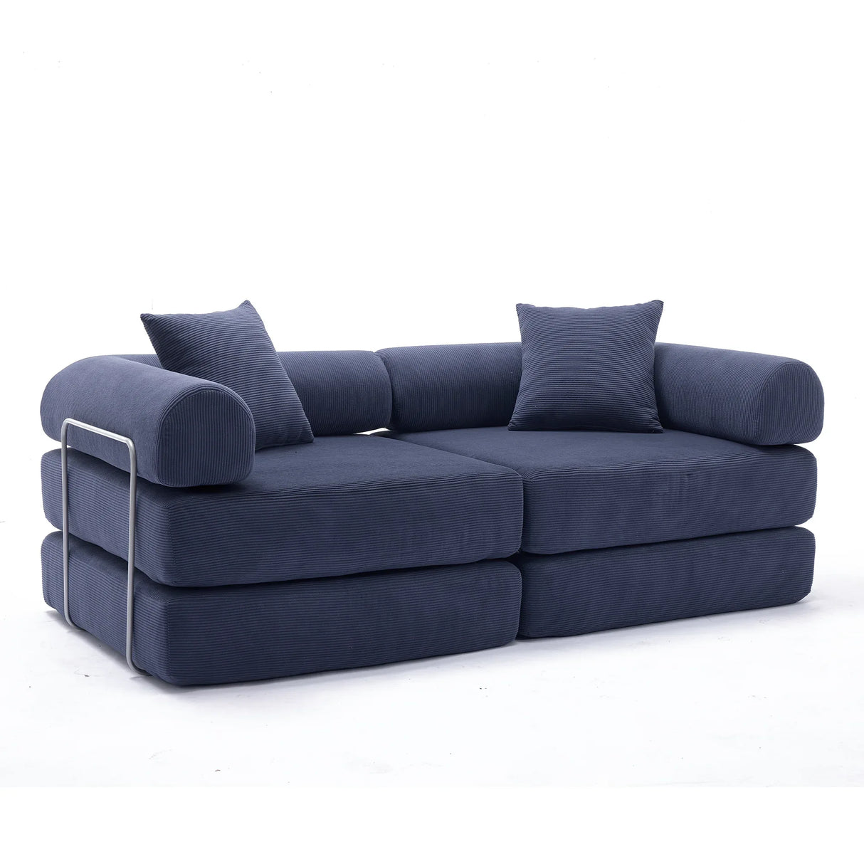 Modular Folding Convertible Corduroy Sofa Bed - Omega Lifestyles