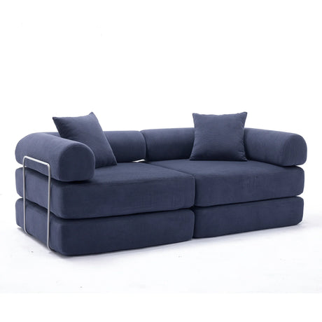 Modular Folding Convertible Corduroy Sofa Bed - Omega Lifestyles