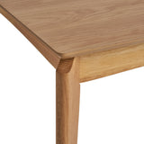 Mid-Century Modern Rubberwood Dining Table Natural Finish - Omega Lifestyles