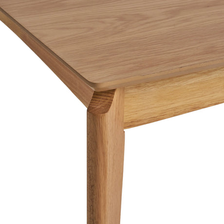 Mid-Century Modern Rubberwood Dining Table Natural Finish - Omega Lifestyles