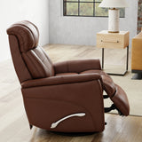 Swivel Glider Recliner With Manual Adjustable Headrest And Footrest - Omega Lifestyles