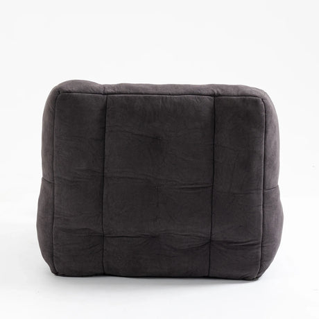 Velvet Memory Foam Bean Bag Chair With Ottoman - Omega Lifestyles