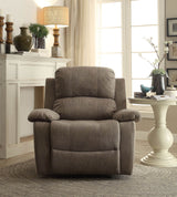 Grey Microfiber Memory Foam Manual Recliner Chair - Omega Lifestyles