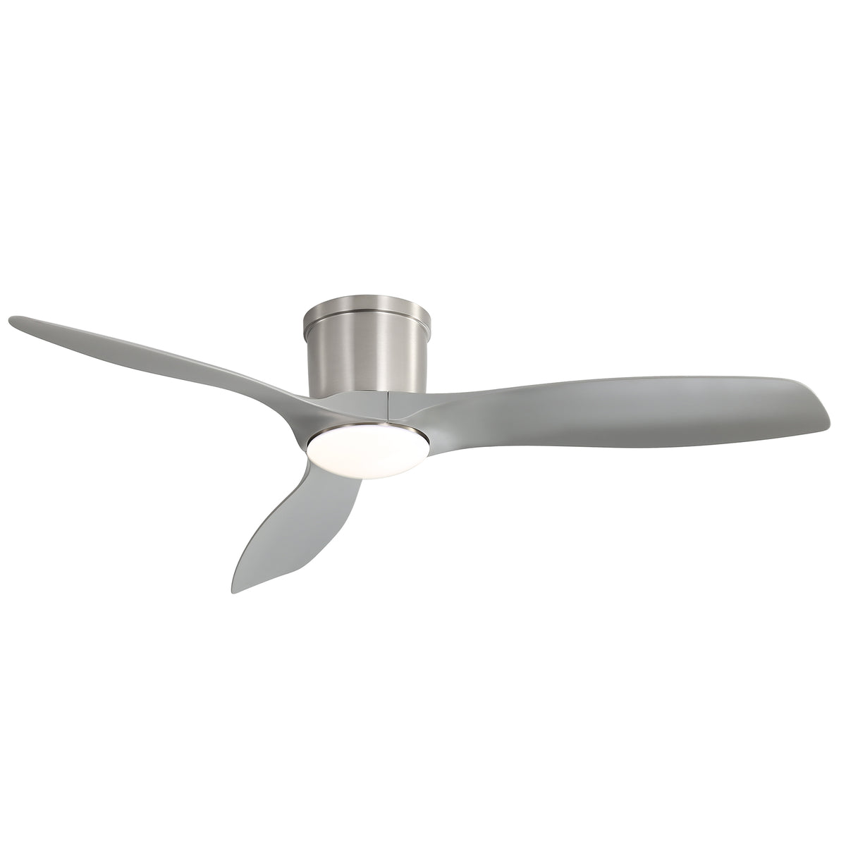 52-Inch Remote-Controlled Flush Mount Ceiling Fan With Light