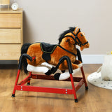 Plush Interactive Spring Rocking Horse With Sounds - Omega Lifestyles