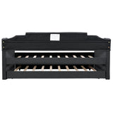 Upholstered Twin Daybed With Wheeled Trundle - Omega Lifestyles