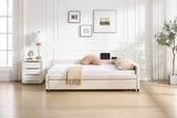 Twin Velvet Upholstered Daybed With Trundle Modern Design - Omega Lifestyles