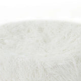 Cozy Rounded Faux Fur Foam Filled Bean Bag Chair - Omega Lifestyles