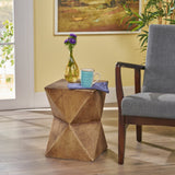 Modern Lightweight Concrete Natural Finish Side Table