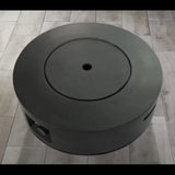 Modern Round Concrete Outdoor Fire Pit Table - Omega Lifestyles