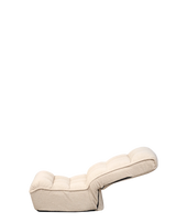 Adjustable White Japanese-Style Reclining Folding Floor Chair - Omega Lifestyles