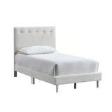 Twin Soft Teddy Bear Fabric Platform Bed Frame - Omega Lifestyles