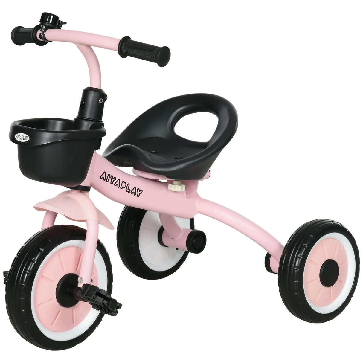 Adjustable Seat Toddler Metal Tricycle With Bell Basket - Omega Lifestyles