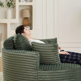 Corduroy Foam Modular Sleeper Chair No Assembly Required - Omega Lifestyles