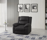 Black Fabric Swivel Gliding Recliner Chair - Omega Lifestyles