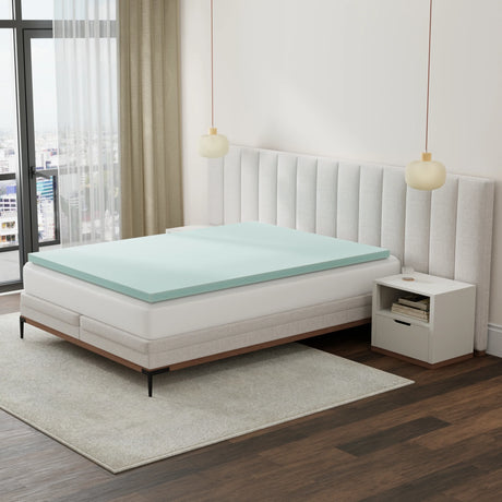 Plush 3-Inch Memory Foam Queen Mattress Topper - Omega Lifestyles