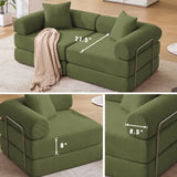 Modular Folding Corduroy Convertible Sofa Bed - Omega Lifestyles