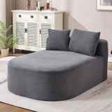 Oversized Twin Corduroy Chaise Lounge Sleeper Sofa Bed