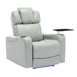 Modern PU Leather Power Recliner Chair With Bluetooth Speaker - Omega Lifestyles