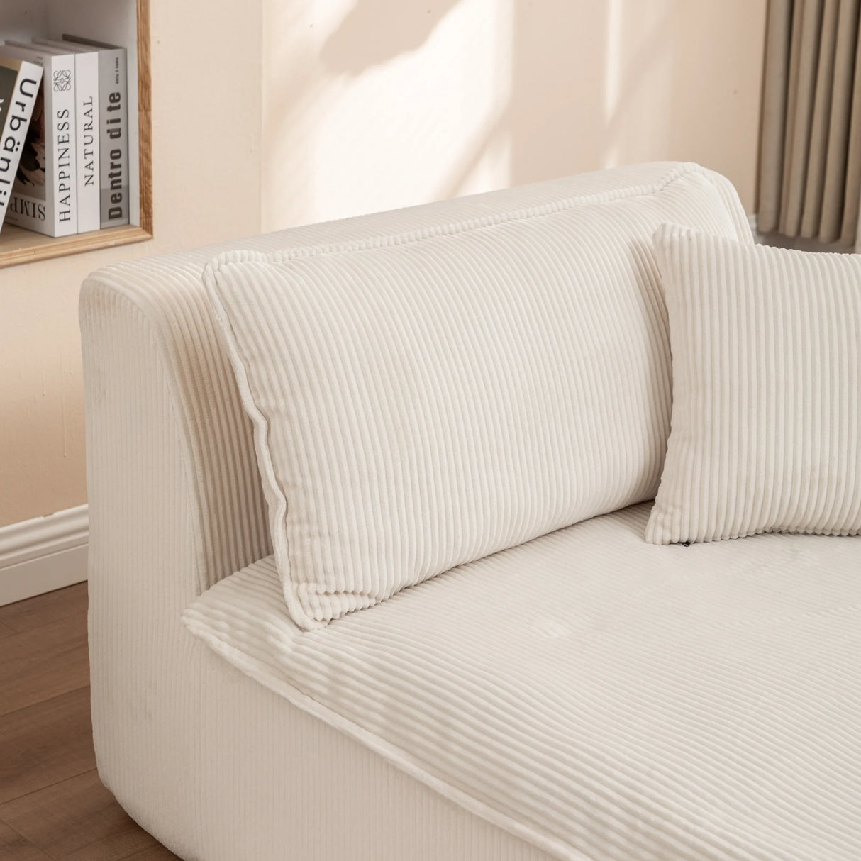 Corduroy Foam High-Density All-Foam Lounge Chair - Omega Lifestyles