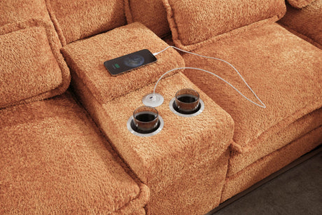 Modern U-Shaped Upholstered 6-Seat Sleeper Sofa - Omega Lifestyles