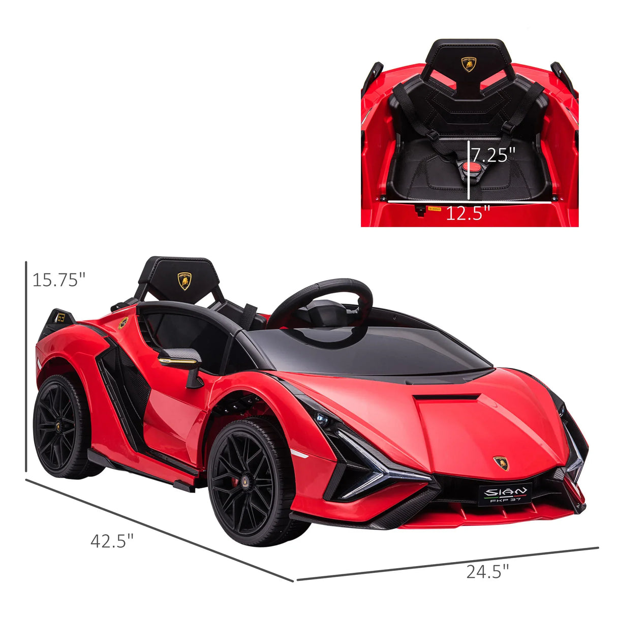 Licensed Lamborghini Kids Electric Ride On Car Toy - Omega Lifestyles