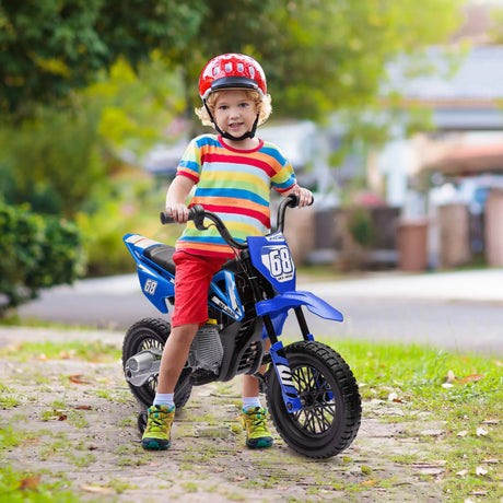 12V Electric Toddler Dirt Bike With Training Wheels - Omega Lifestyles