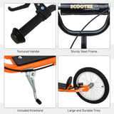 Youth Adjustable Handlebar Dual Brake Inflatable Wheel Scooter - Omega Lifestyles