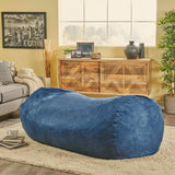 Large 6.5-Foot Cylindrical Microfiber Foam Filled Bean Bag - Omega Lifestyles