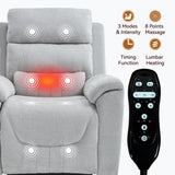 Dual Motor Power Lift Recliner Chair With Massage Heating - Omega Lifestyles
