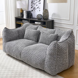 Dual Chenille Bean Bag Chair With High Resilience Foam Core - Omega Lifestyles