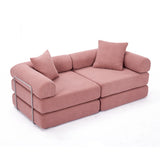 Modular Folding Convertible Corduroy Sofa Bed - Omega Lifestyles