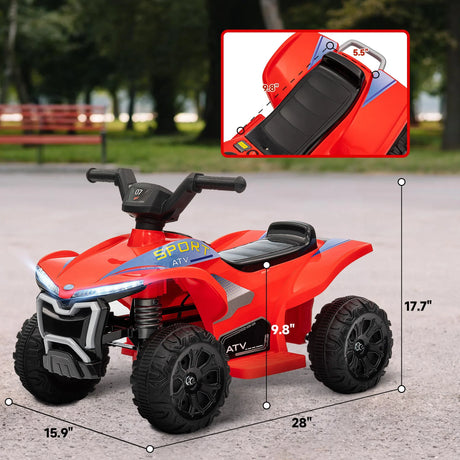 Kids Rechargeable 6V 4-Wheeler Ride On ATV - Omega Lifestyles