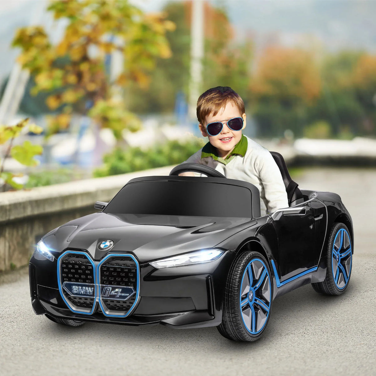 12V Licensed BMW Kids Electric Ride-On Car With Remote Control - Omega Lifestyles