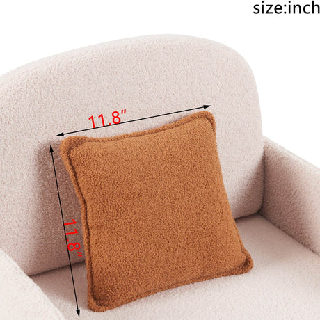 Pet Friendly Sherpa Upholstered Fluffy Fabric Accent Chair - Omega Lifestyles