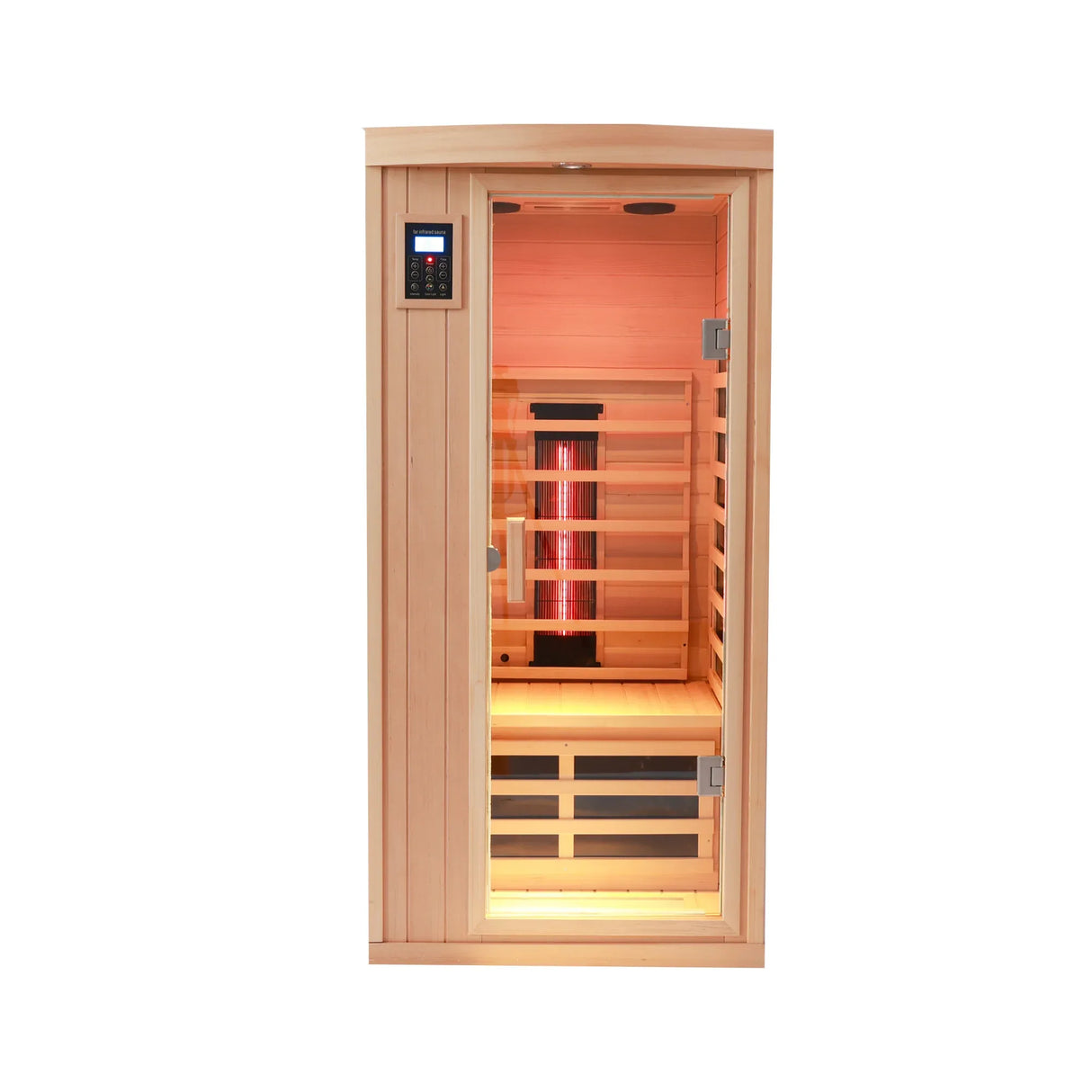 One Person Eastern Hemlock Wood Far-Infrared Sauna - Omega Lifestyles