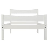 Twin Solid Wood Platform Bed With Headboard and Slats - Omega Lifestyles