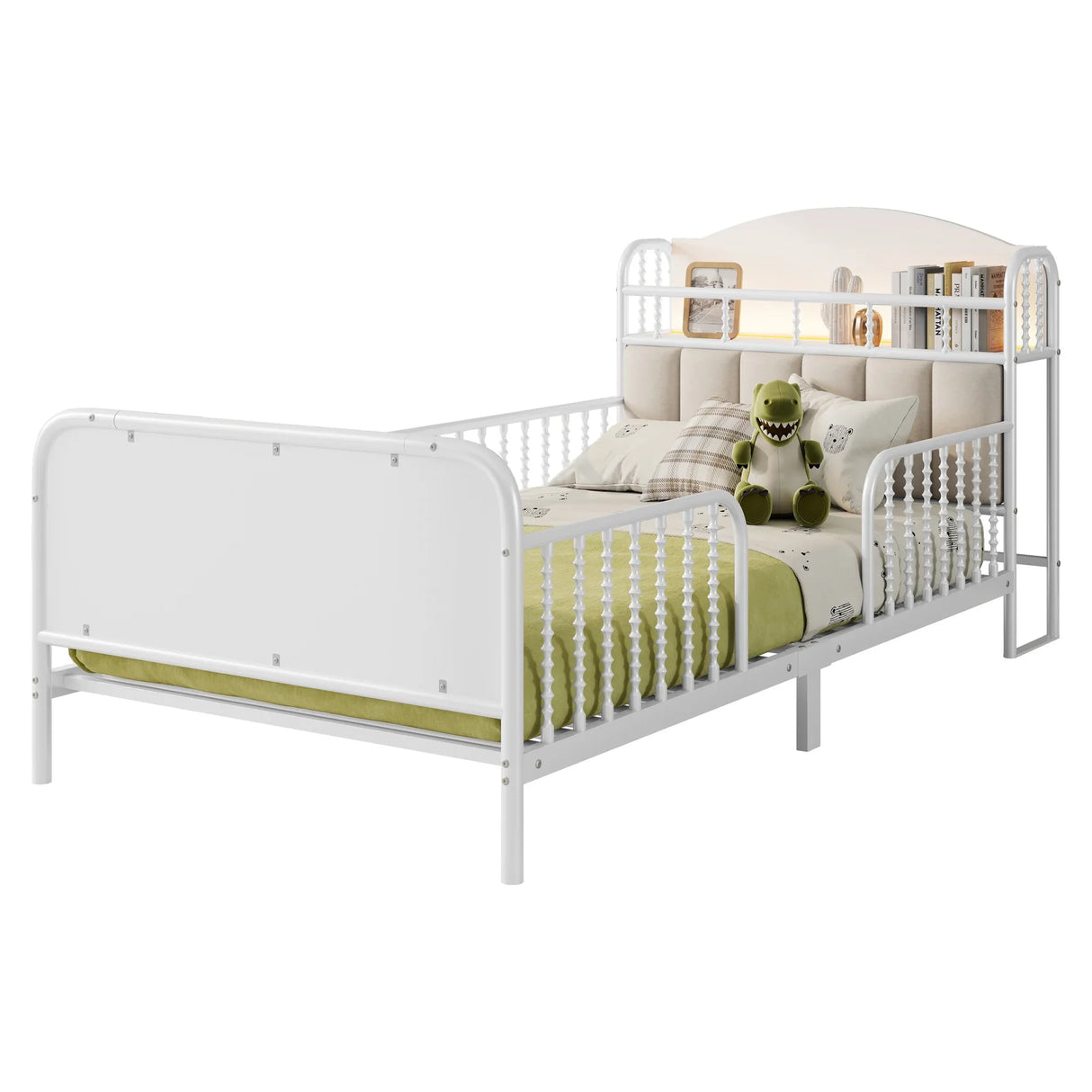Twin Metal Platform Bed Frame With LED Light - Omega Lifestyles