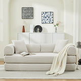 Corduroy Folding Sofa Bed With Foam Spring Mattress - Omega Lifestyles